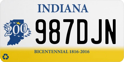 IN license plate 987DJN