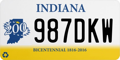 IN license plate 987DKW