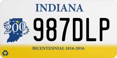 IN license plate 987DLP