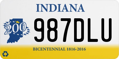 IN license plate 987DLU