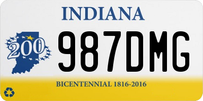 IN license plate 987DMG