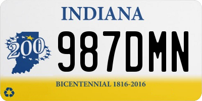 IN license plate 987DMN