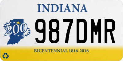 IN license plate 987DMR