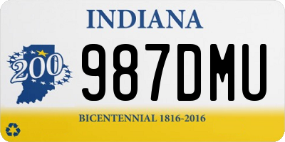 IN license plate 987DMU