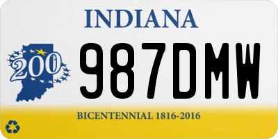 IN license plate 987DMW