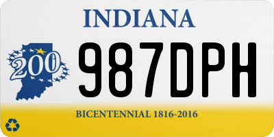 IN license plate 987DPH