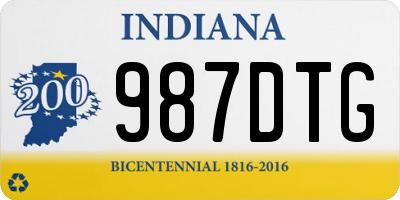 IN license plate 987DTG