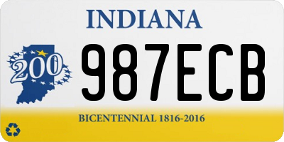 IN license plate 987ECB