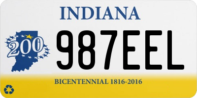 IN license plate 987EEL