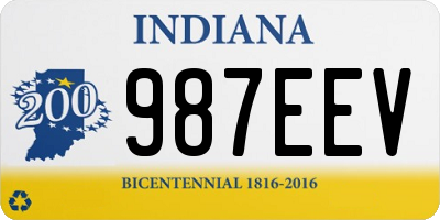 IN license plate 987EEV