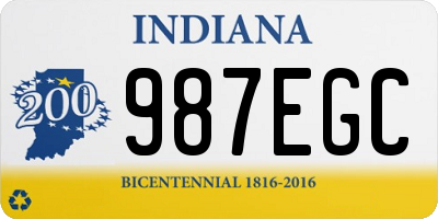 IN license plate 987EGC