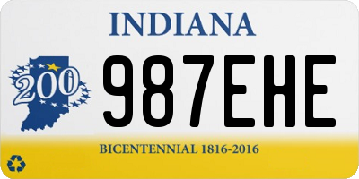 IN license plate 987EHE