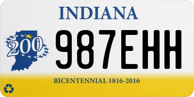 IN license plate 987EHH