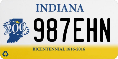 IN license plate 987EHN