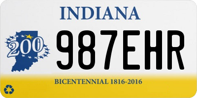 IN license plate 987EHR