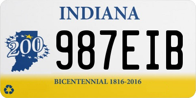 IN license plate 987EIB