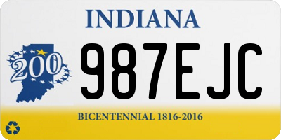 IN license plate 987EJC