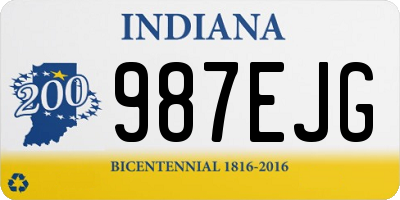 IN license plate 987EJG