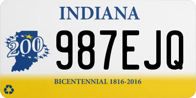 IN license plate 987EJQ