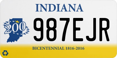 IN license plate 987EJR