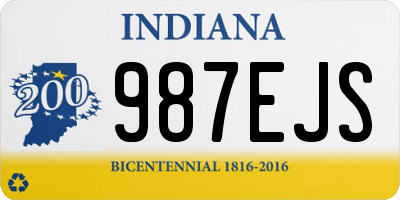 IN license plate 987EJS