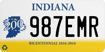 IN license plate 987EMR