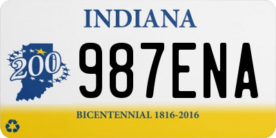 IN license plate 987ENA