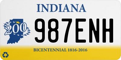 IN license plate 987ENH