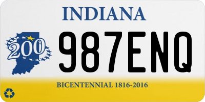 IN license plate 987ENQ