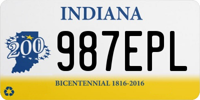 IN license plate 987EPL