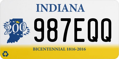 IN license plate 987EQQ