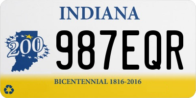 IN license plate 987EQR