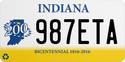 IN license plate 987ETA