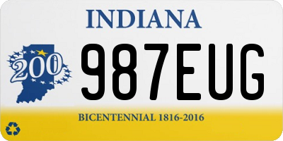 IN license plate 987EUG