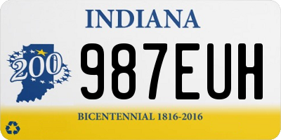 IN license plate 987EUH