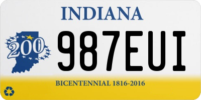 IN license plate 987EUI