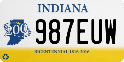 IN license plate 987EUW