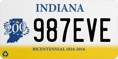IN license plate 987EVE