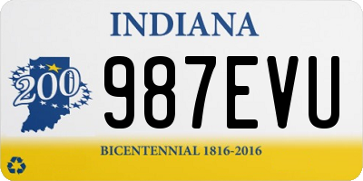 IN license plate 987EVU