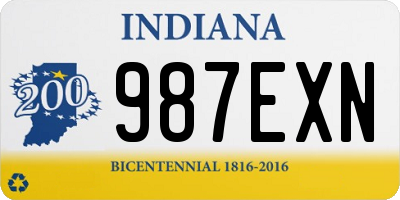 IN license plate 987EXN