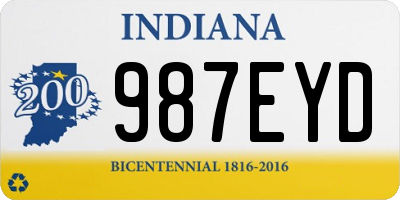IN license plate 987EYD