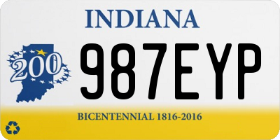 IN license plate 987EYP