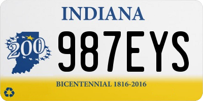 IN license plate 987EYS