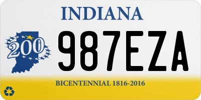 IN license plate 987EZA