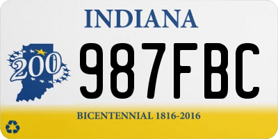 IN license plate 987FBC