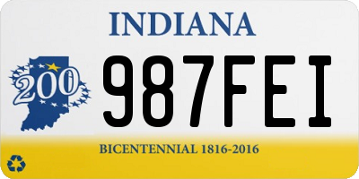 IN license plate 987FEI