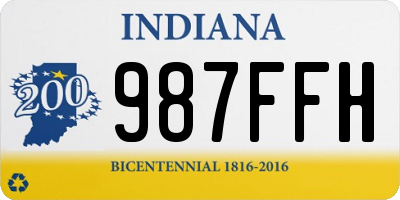 IN license plate 987FFH