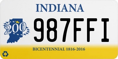 IN license plate 987FFI