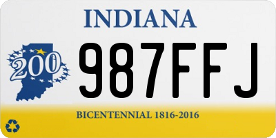 IN license plate 987FFJ