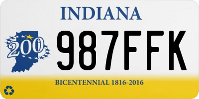 IN license plate 987FFK